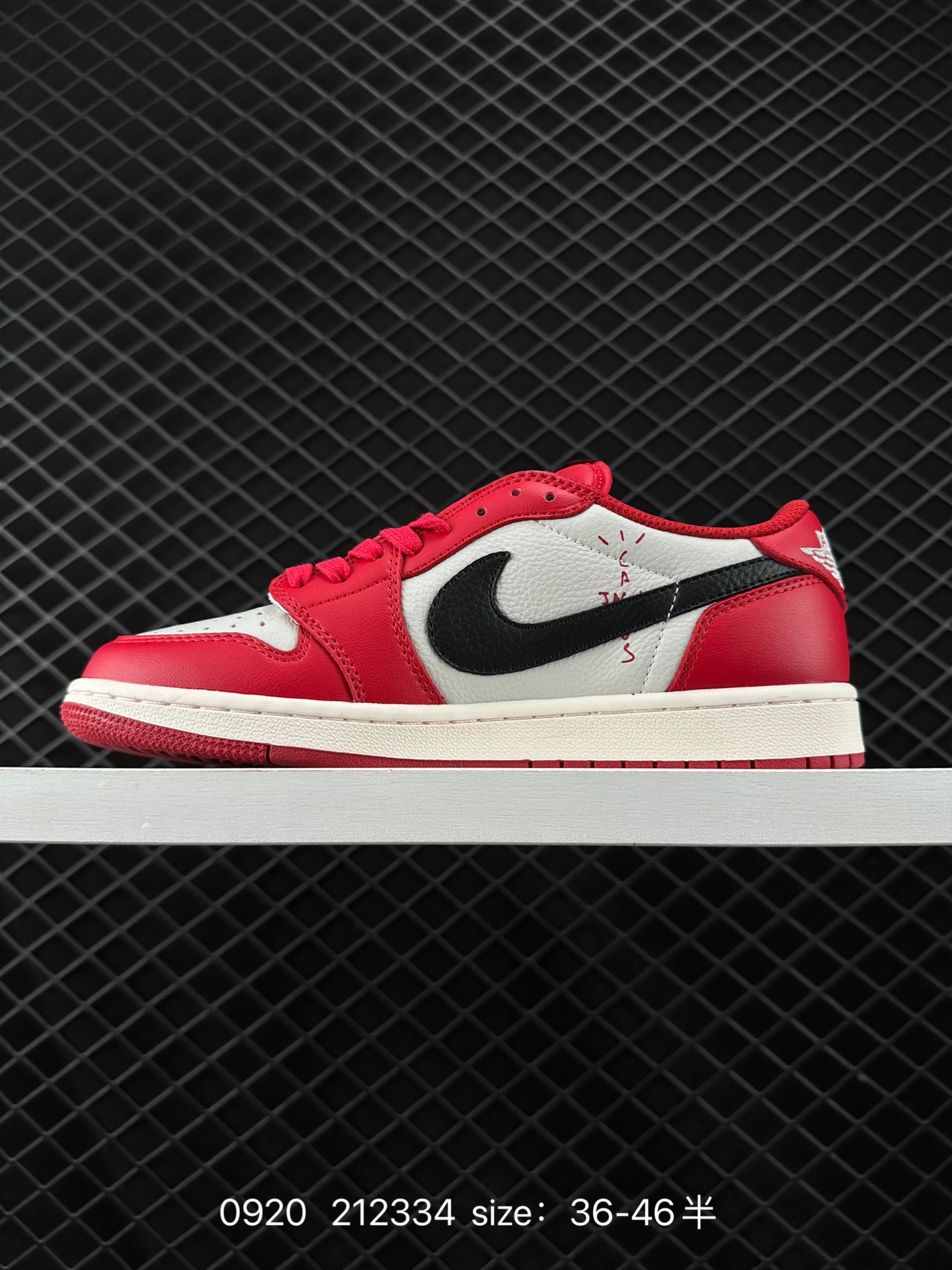 fragment design x Travis Scott x Nike Air Jordan 1 Low OG SP”Black/Green Toe“